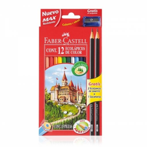 LAPICES DE COLORES FABER CASTELL X12 28217 - Libreria Difusion