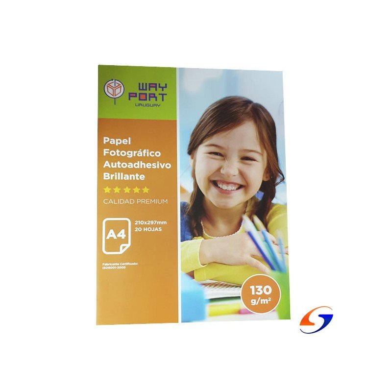 PAPEL FOTOGRÁFICO ADHESIVO WAYPORT 130G