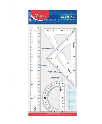 JUEGO GEOMETRIA MAPED DE 4 PIEZAS.