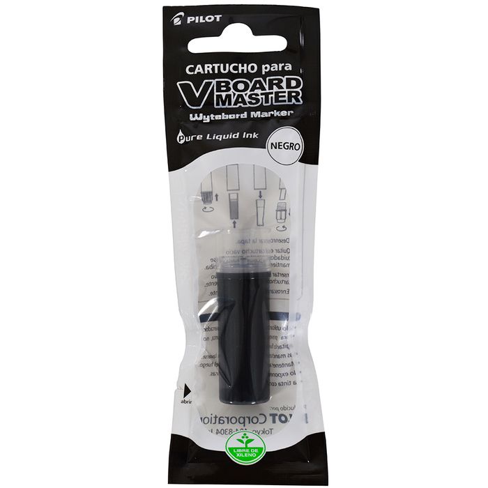 CARTUCHO P/MARCADOR PIZARRA NEGRO PILOT