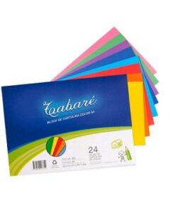 BLOCK CARTULINA COLOR A4 x24 TABARE