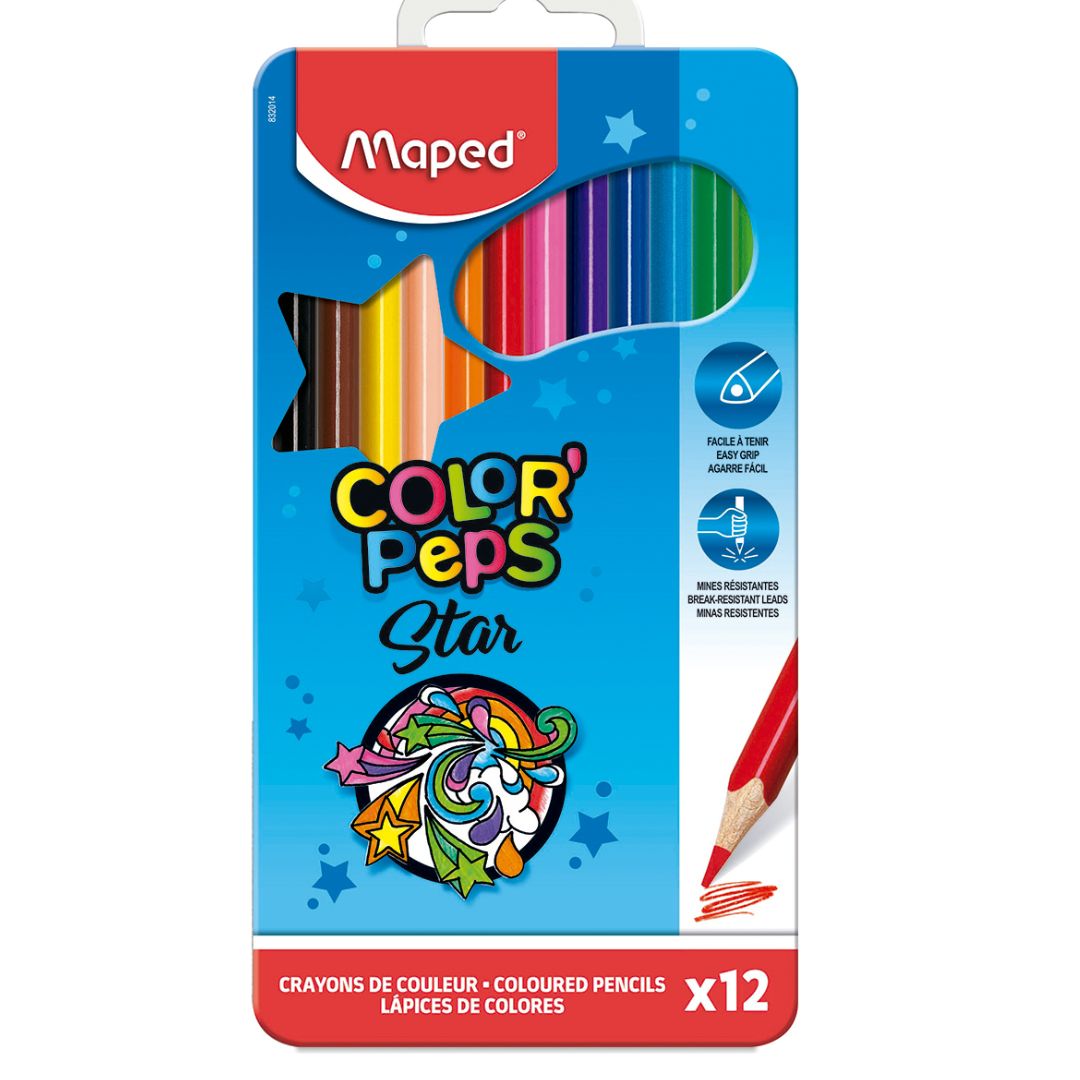 LAPICES DE COLORES MAPED COLOR´PEPS X 12