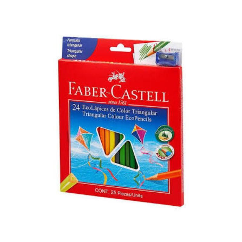 LÁPICES DE COLORES FABER X24