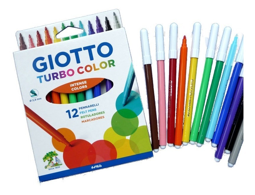 MARCADOR GIOTTO FINO X12