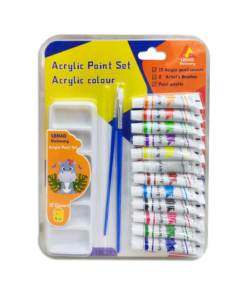 PINTURA ACRILICA X12 C/PALETA Y PINCELES