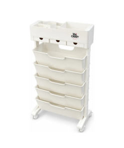 ORGANIZADOR PLÁSTICO VERTICAL C/6 BANDEJAS BLANCO IBI CRAFT