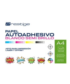PAPEL AUTOADHESIVO POLIPROPILENO 80MIC