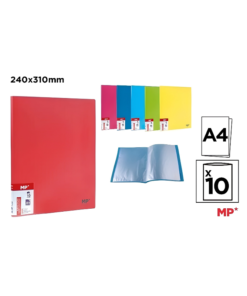 CARPETA C/10 FUNDAS A4 COLOR FLUOR MAIN PAPER