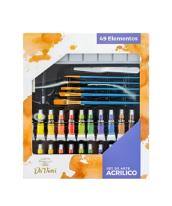 SET DAVINCI ACRILICO 49PCS