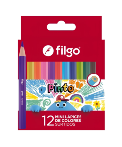 LÁPICES DE COLORES MINI 12 UNIDADES PINTO FILGO