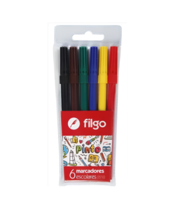MARCADORES 6 COLORES FILGO