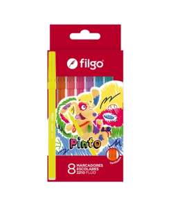 MARCADORES 8 COLORES FLÚO FILGO