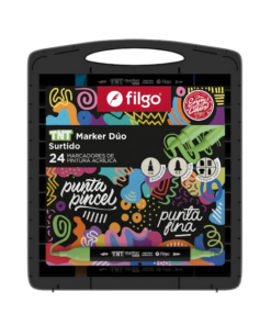 MARCADORES DOBLE PUNTA FILGO 24 UNIDADES