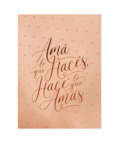 CUADERNO A5 COSIDO CUERO ECO ROSA APA LA PAPA