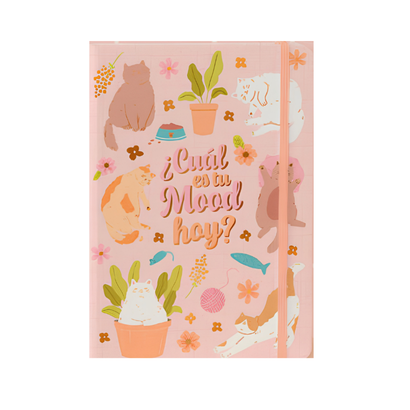 CUADERNO COSIDO TAPA DURA GATITO APA LA PAPA
