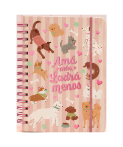 CUADERNO TAPA DURA PERRITOS APA LA PAPA