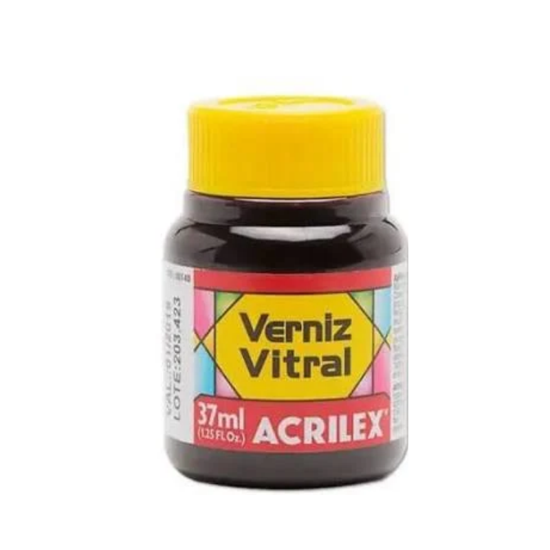 BARNIZ VITRAL ACRILEX ROJO FUE