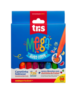 MARCADORES PUNTA GRUESA SUPER JUMBO FRUTAL TRIS MEGA