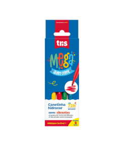 MARCADOR PUNTA FINA TRIS MEGA 6 COLORES