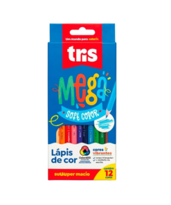 LÁPICES DE COLORES TRIS MEGA SOFT