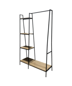 MUEBLE PERCHERO CON ESTANTERÍA LATERAL