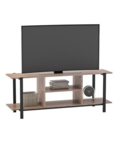 MUEBLE RACK CON ESTANTES DE HIERRO Y MADERA