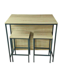 MESA BARRA DESAYUNADOR CON 2 BUTACAS